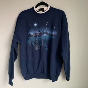A Murder at the End of the World Vintage Night Sky Christmas Crewneck Sweatshirt